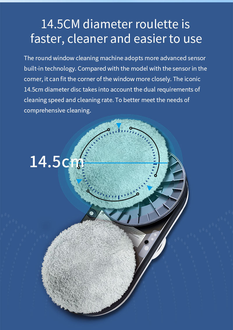 Window Cleaner Robot, Smart Window Cleaner With Automatic Water Spray, Remote Control Robot Window Washer For Windows Tiles Glass Door