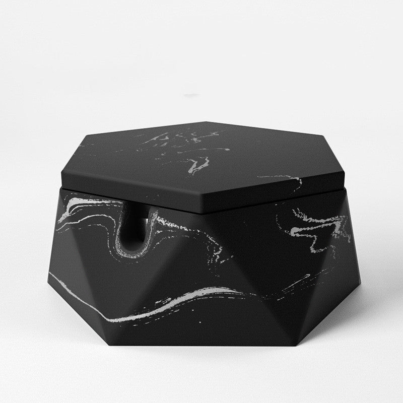 Simple Handmade Cement Terrazzo Ashtray