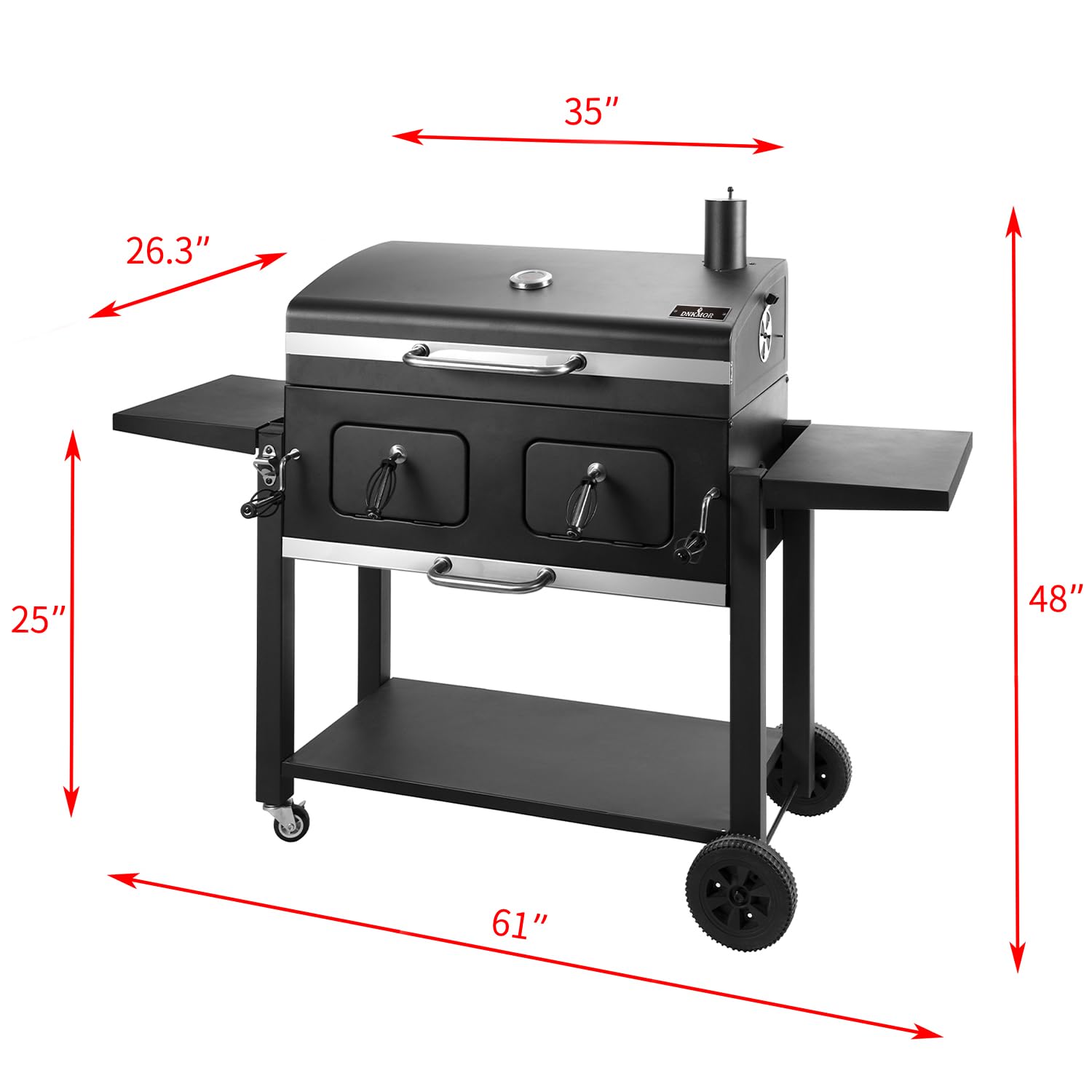 Charcoal Barbecue Outdoor Grill Foldable