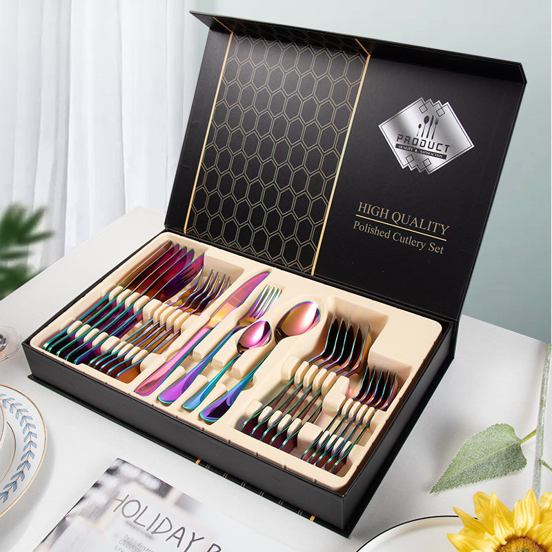 24-piece Cutlery Set 1010 Stainless Steel