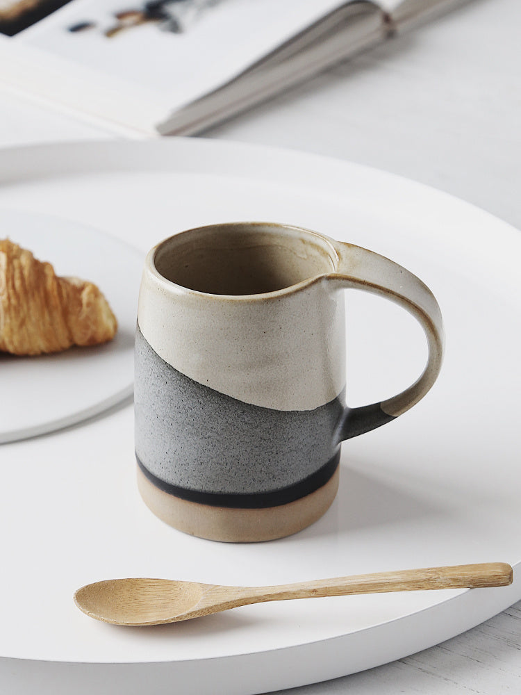 Retro Mug Couple Breakfast Home Coffee Cup
