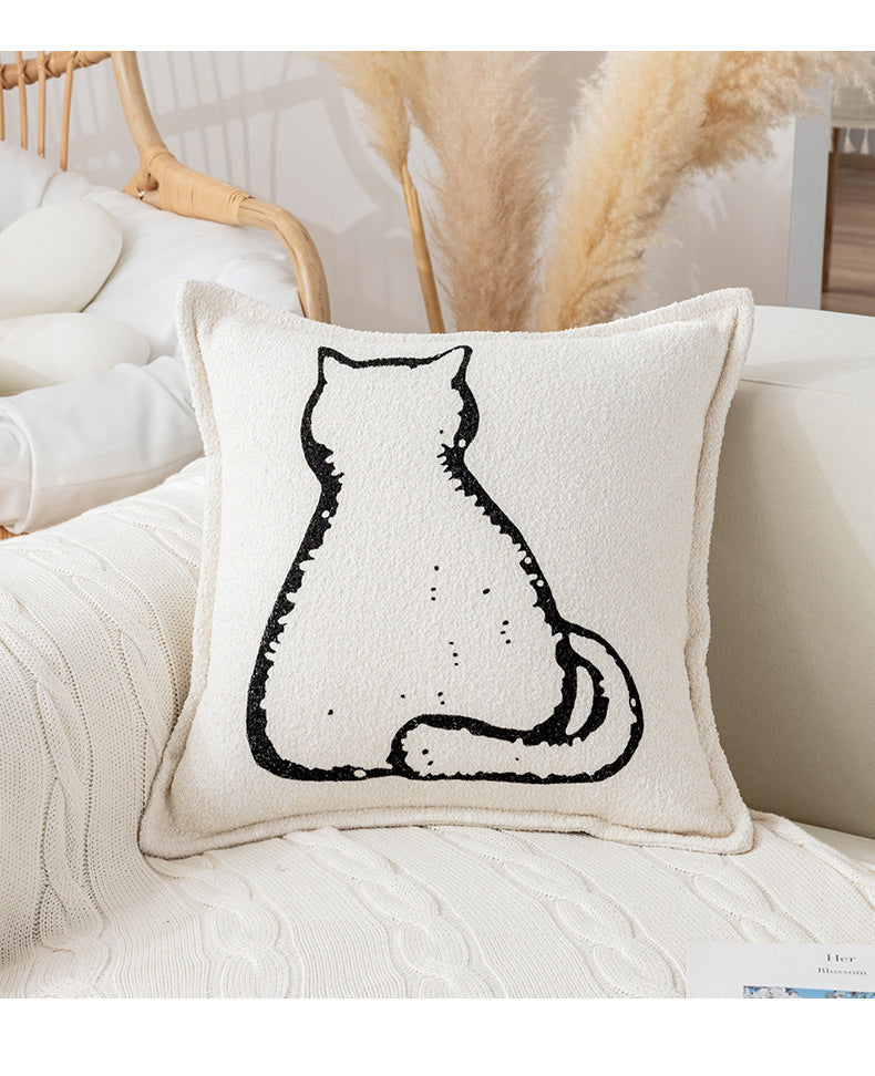 Simple Modern Cartoon Printed Pillow