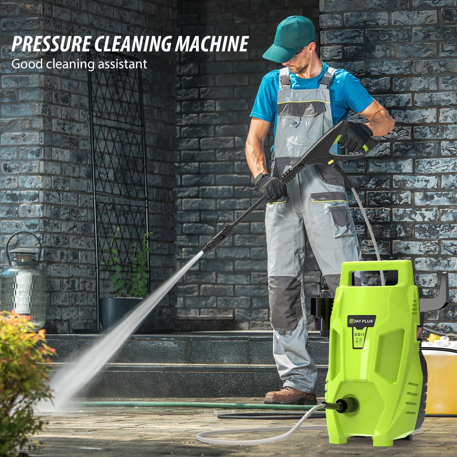 Portable Home AC High Pressure Automatic Water Gun Car Washer