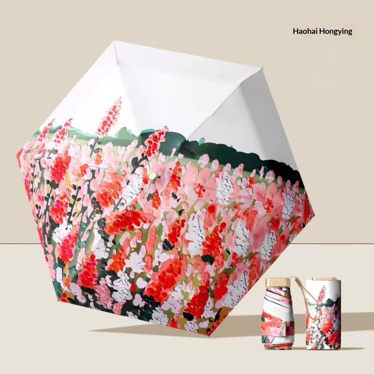 32-Rib New Chinese-Style Vintage Folding Umbrella For Sun And Rain