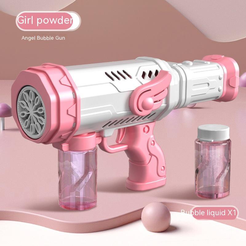Children's Automatic Water Feeding Electric Angel Bubble Machine Toys