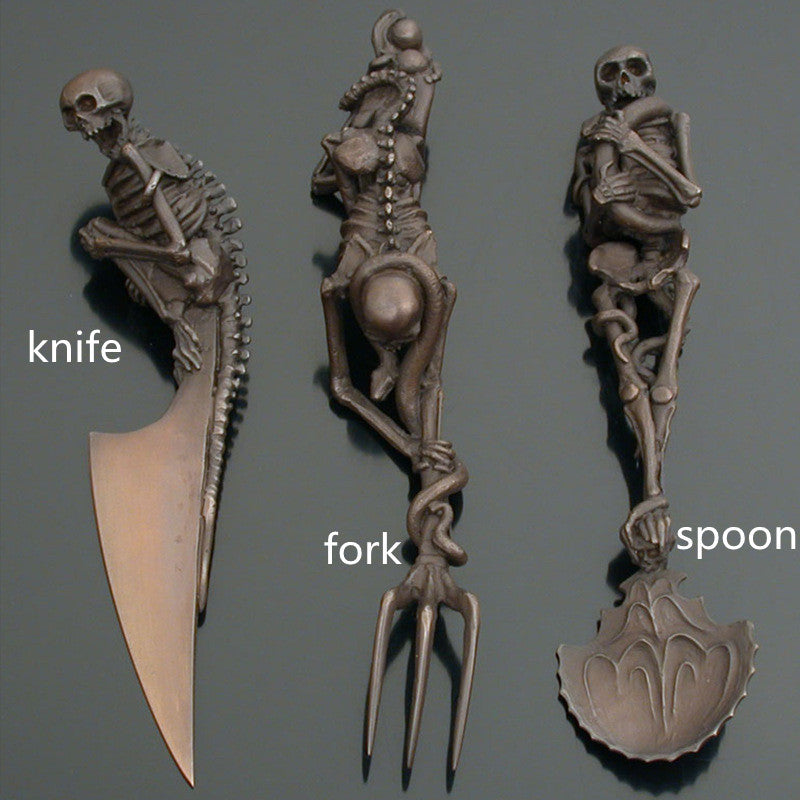Innovative Fashion Funny Halloween Knife Fork And Spoon Set