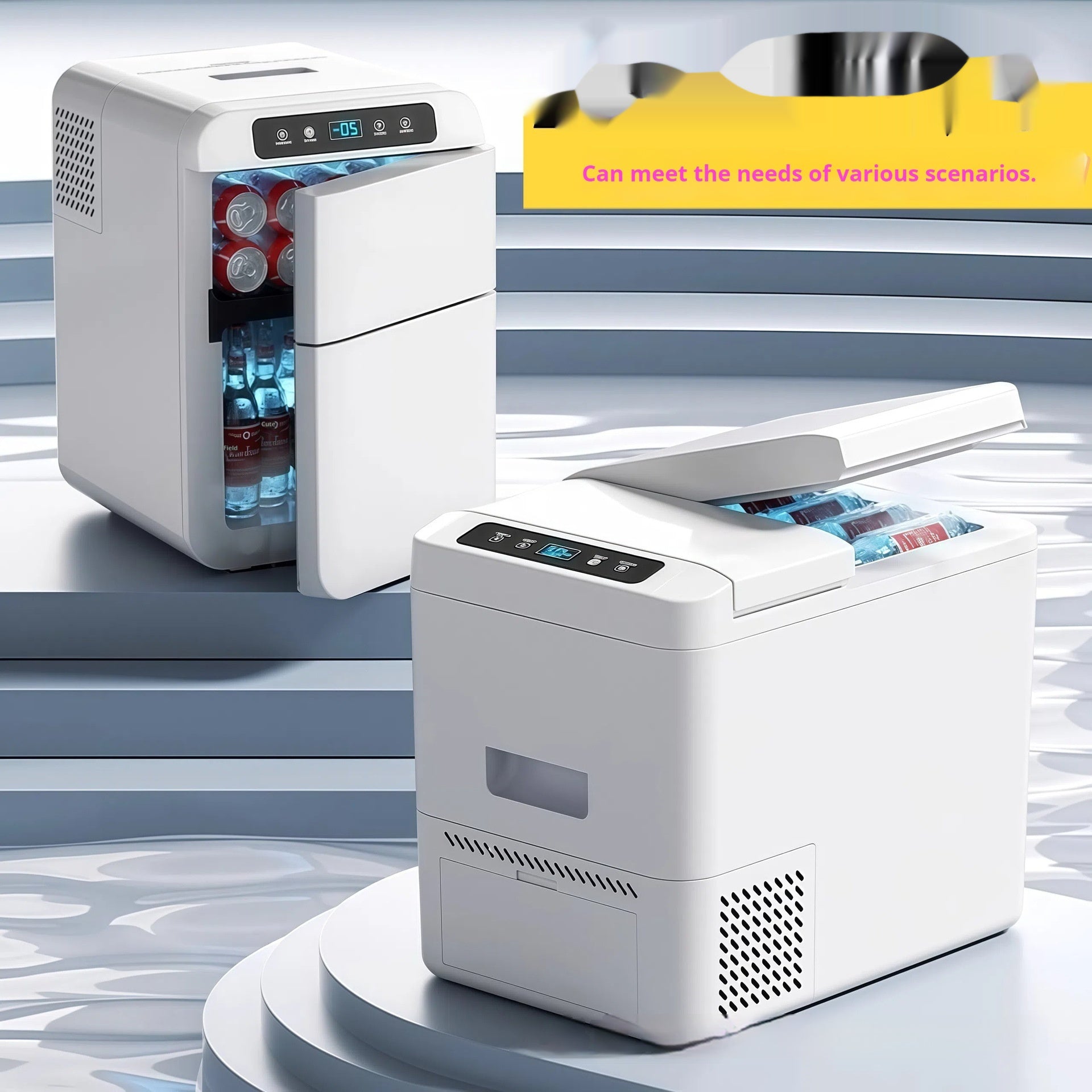 Car Refrigerated Mini Large Capacity Portable Single Mini Refrigerator