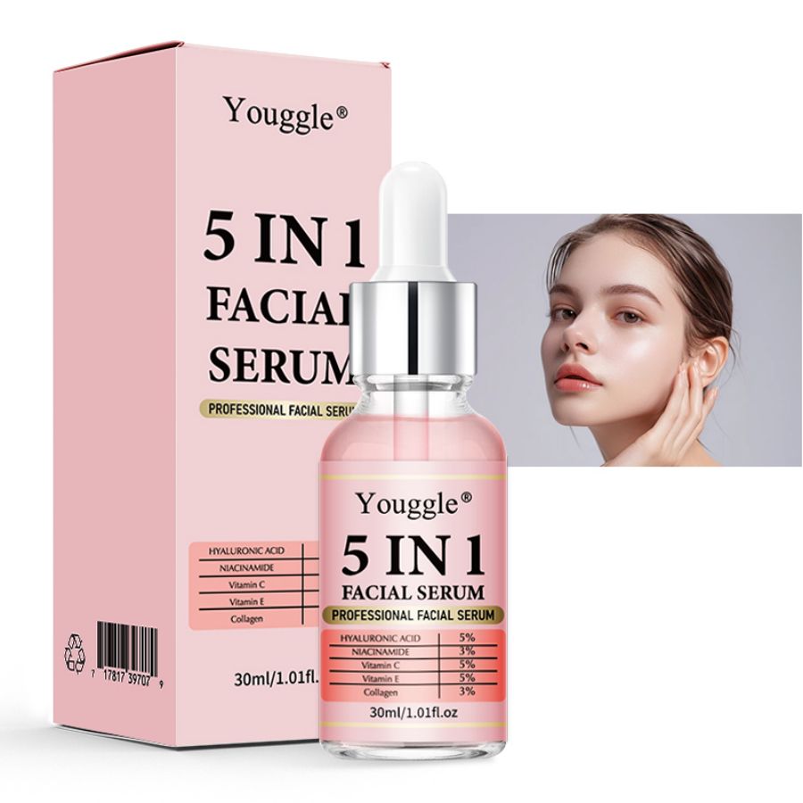 OEM ODM Private Label 5-in-1 Face Serum Complete Skin Transformation Solution