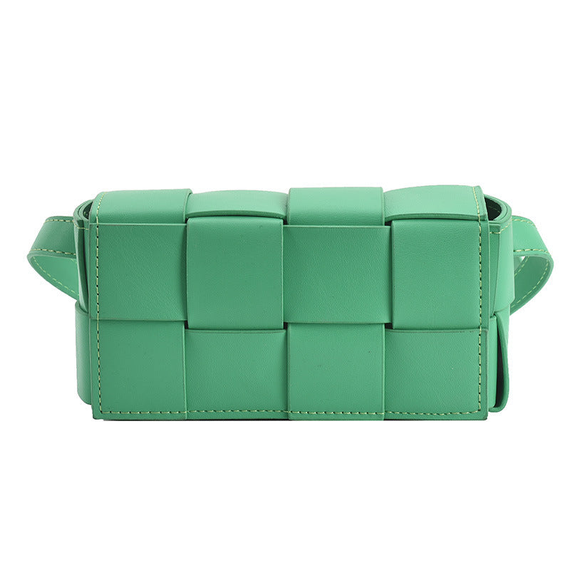 Leather Belt bag Fashion All-match Chest Bag Shoulder Messenger Small Square Bag