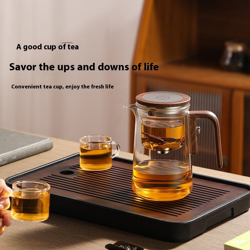 Rodless Teapot Tea And Water Separation Glass Liner Magnetic Suction Elegant Cup 800ml