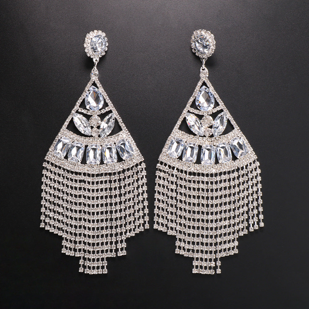 Women's Fashion Fan-shaped Tassel Earrings