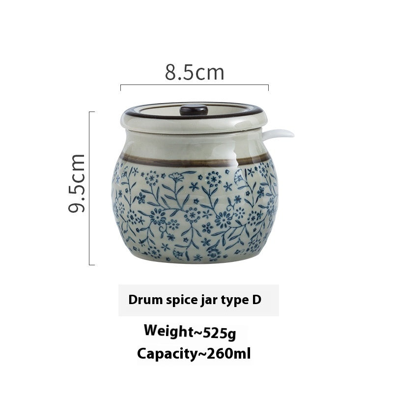 Dining Restaurant Ceramic Seasoning Jar Single Salt Jar