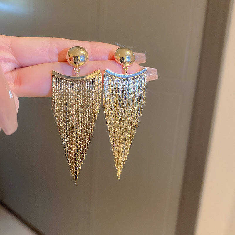 Small Niche Design, Long Exaggerated Earrings For Women