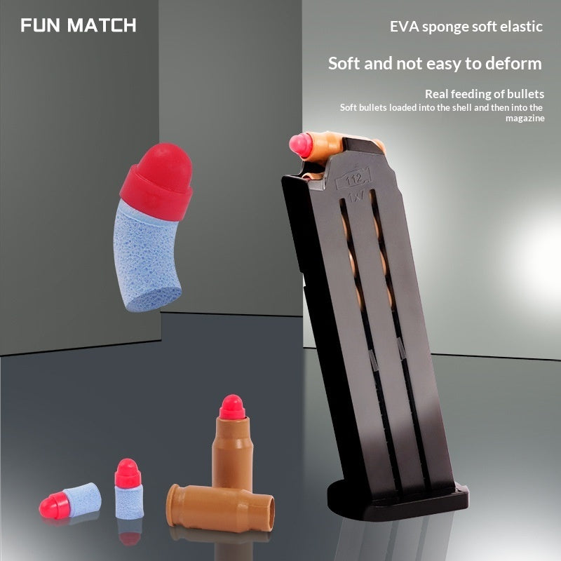 Childrens Toy Soft Bullet Gun Bullets Realistic-looking Pistol