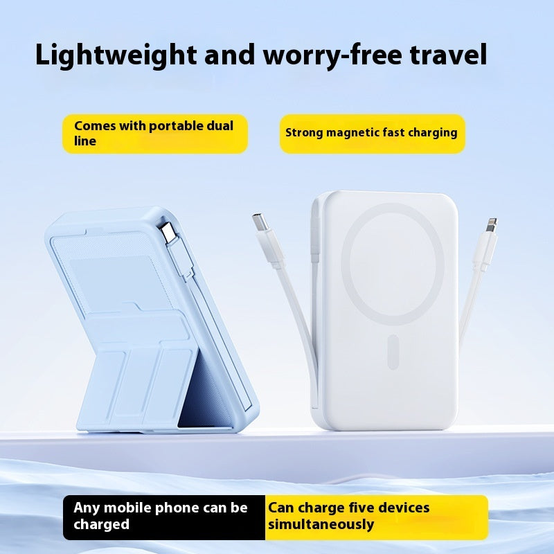 With Cable Magnetic Wireless Super Fast Charge Power Bank Large Capacity