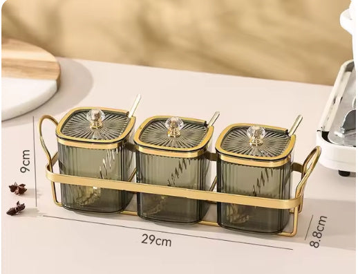 Boîte à assaisonnements tendance pour rangement domestique