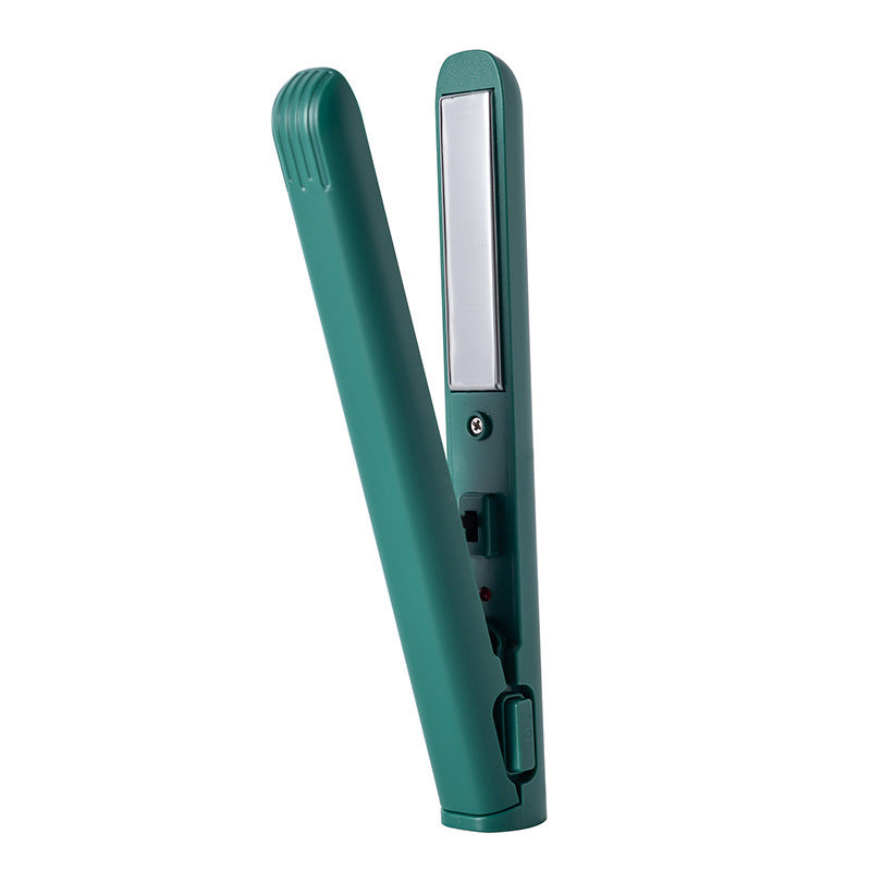 Hair Curler And Straightener Dual-use Portable Usb Interface Mini Hair Styling Iron