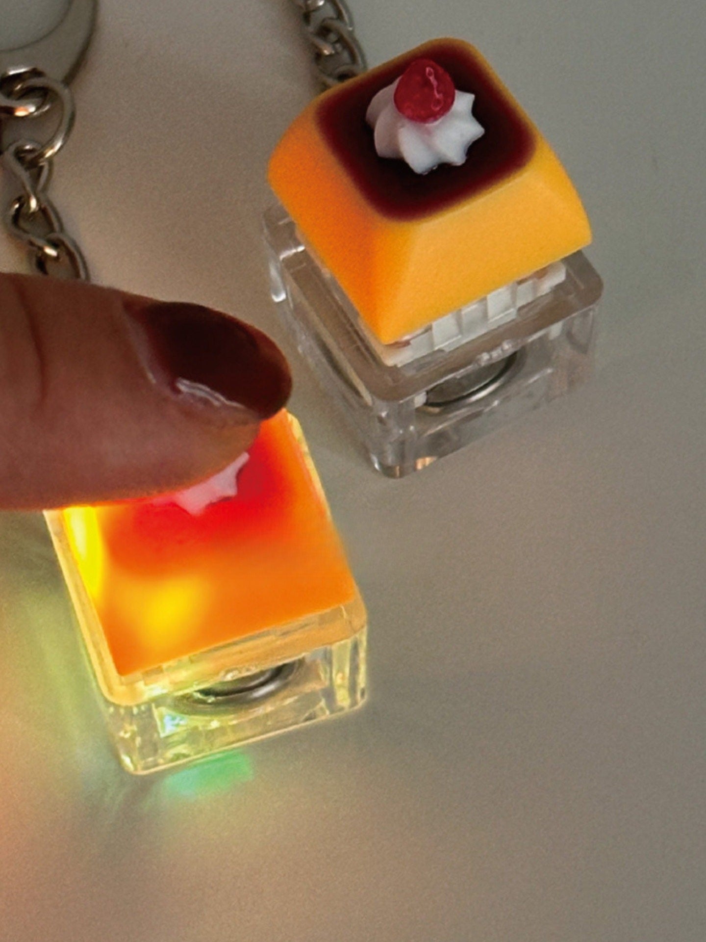 Korean-style Instagram-inspired Cute Pudding Keychain