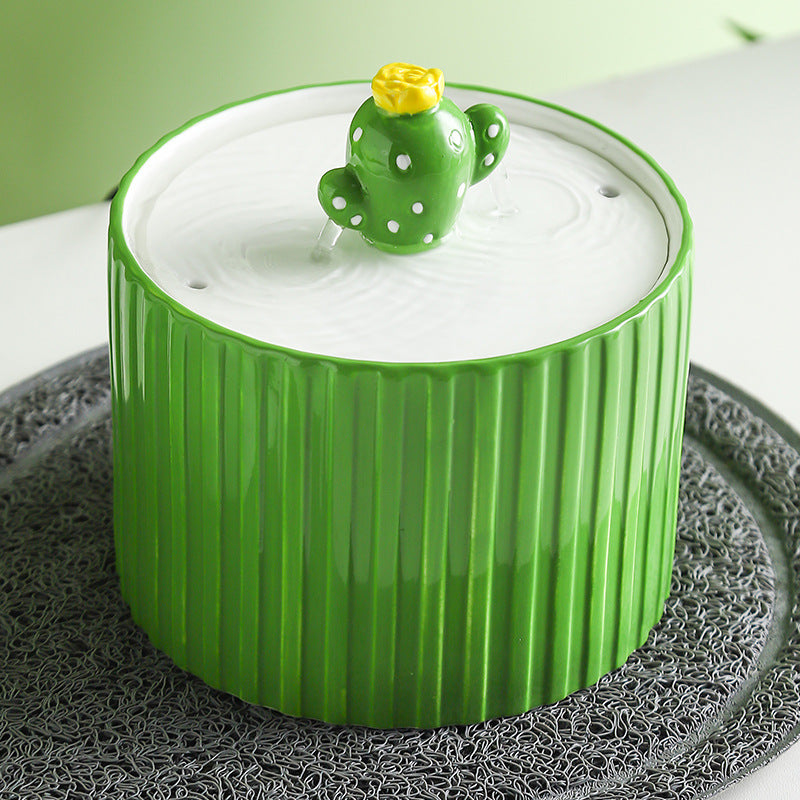 Cat Ceramic Automatic Circulating Water Dispenser