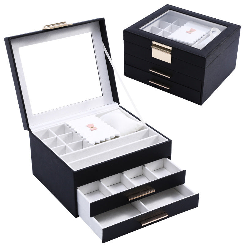 Large Three-layer Jewelry Display Organizer