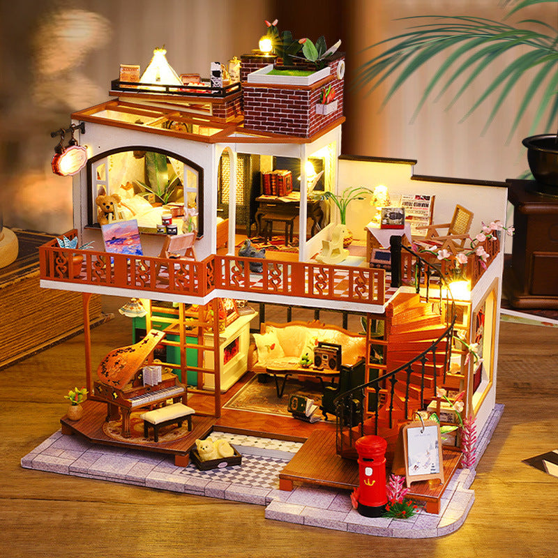 Hand-assembled Art House Toy Model Decoration Creative Gift