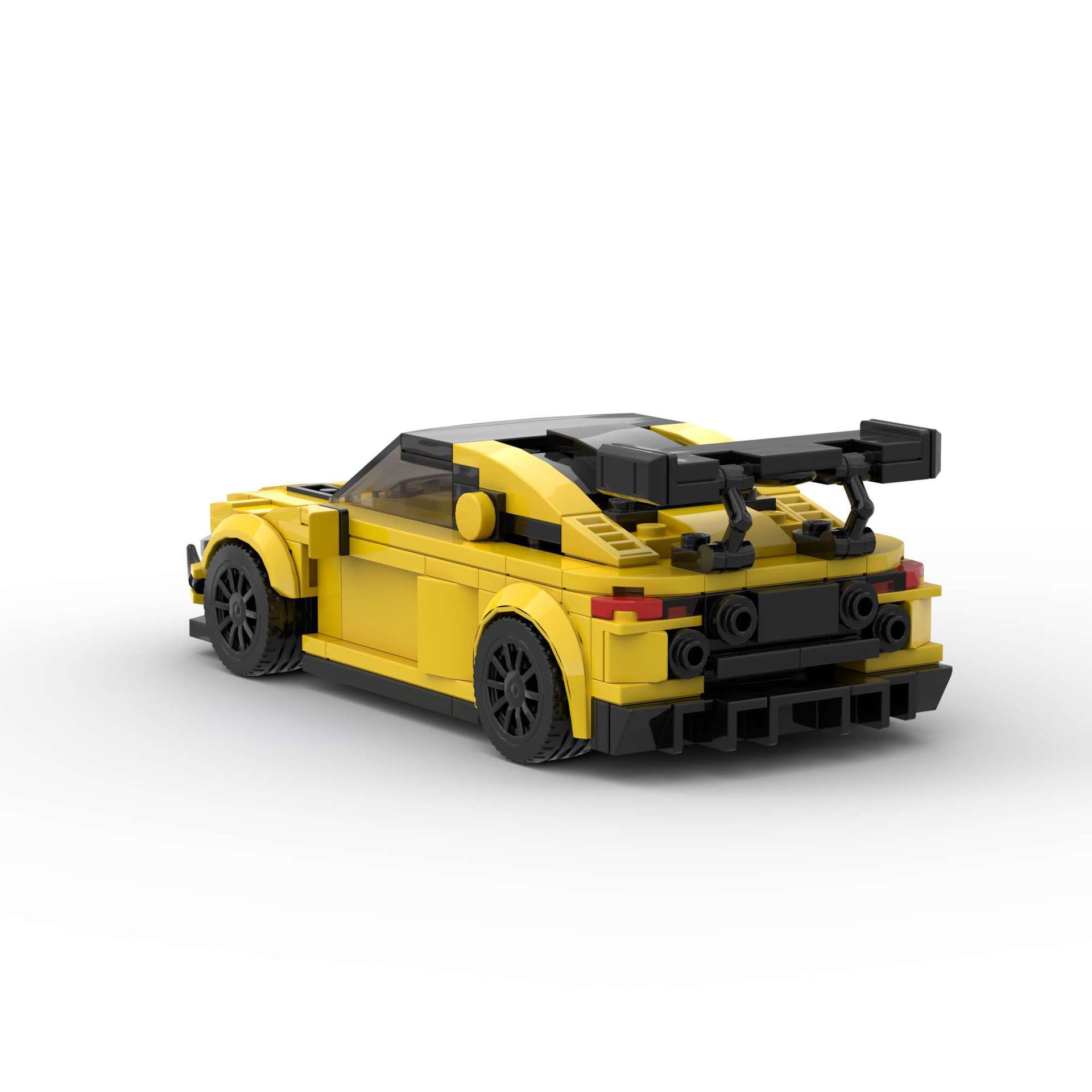 Running Car Building Block Small Particle MOC Puzzle Technology DIY Toy