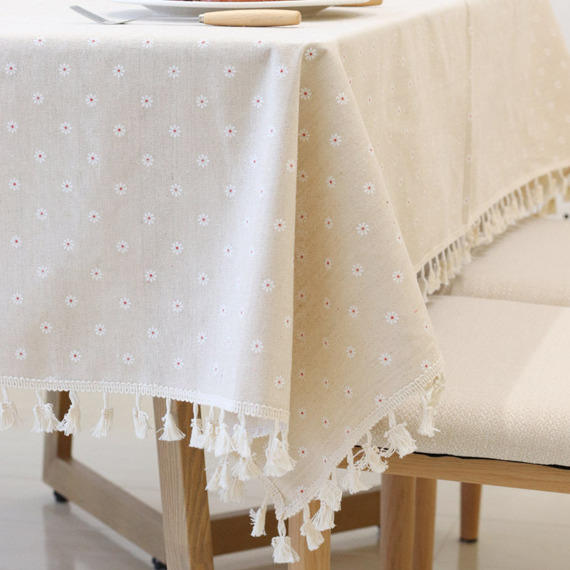 Simple Nordic Square Lace Tablecloth