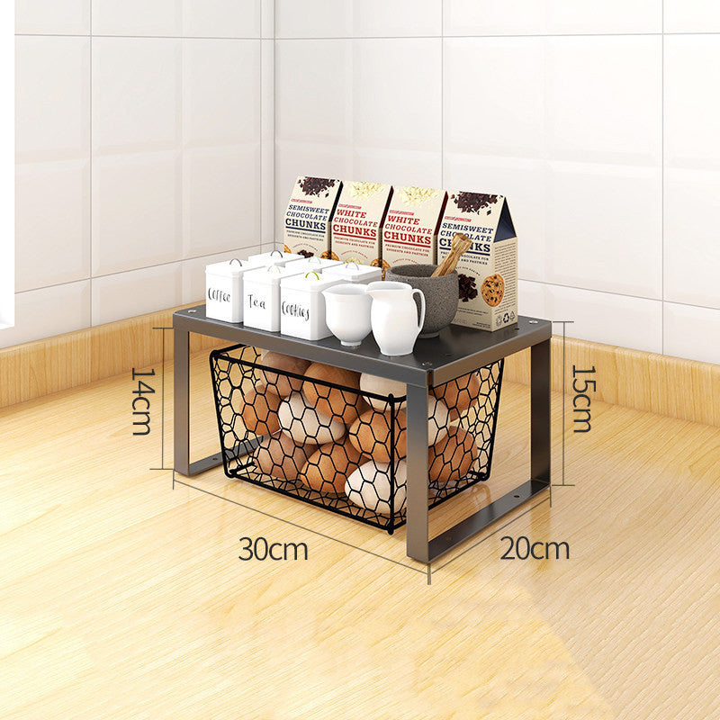 Kitchen Shelf Countertop Spice Rack Multifunctional