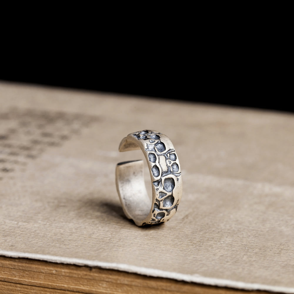 Personalized Skull  Ring In Sterling Silver
