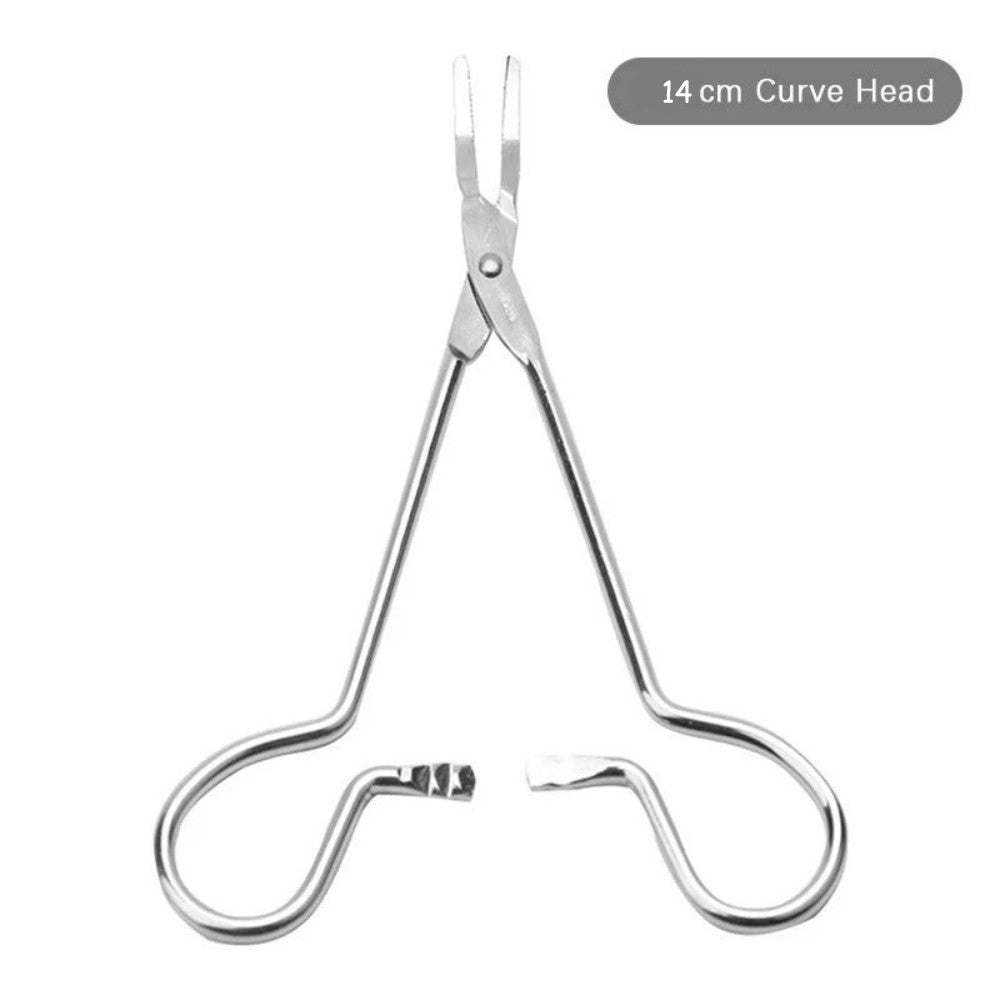 Pet Cat Dog Tweezers Hemostasis And Hair Removal Ear Cleaning Tweezers Needle Seat For Pet Hair Cleaning Ear Tweezers