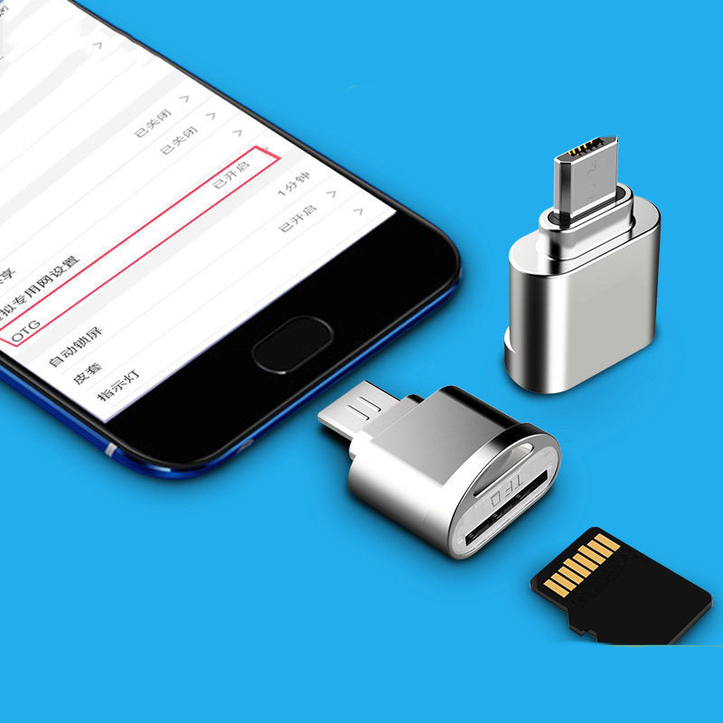 Trapezoidal Mouth Metal OTG Card Reader