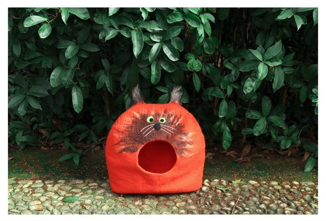 Felt Cat House Cat New Pet Wool Felt Pet Toy
