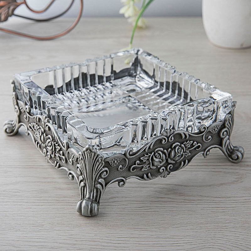 Cendrier en Verre Rétro Luxe Abordable