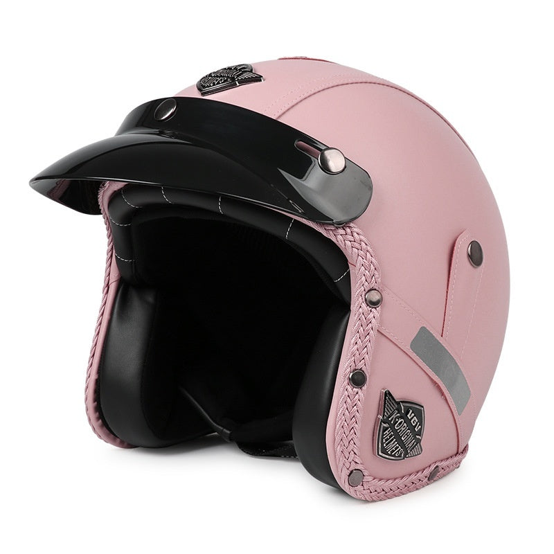 Casque de moto 3C certifié Rétro Voiture électrique