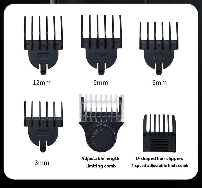 6 In 1 Digital Display Hair Cutting Set Electric Hair Clipper