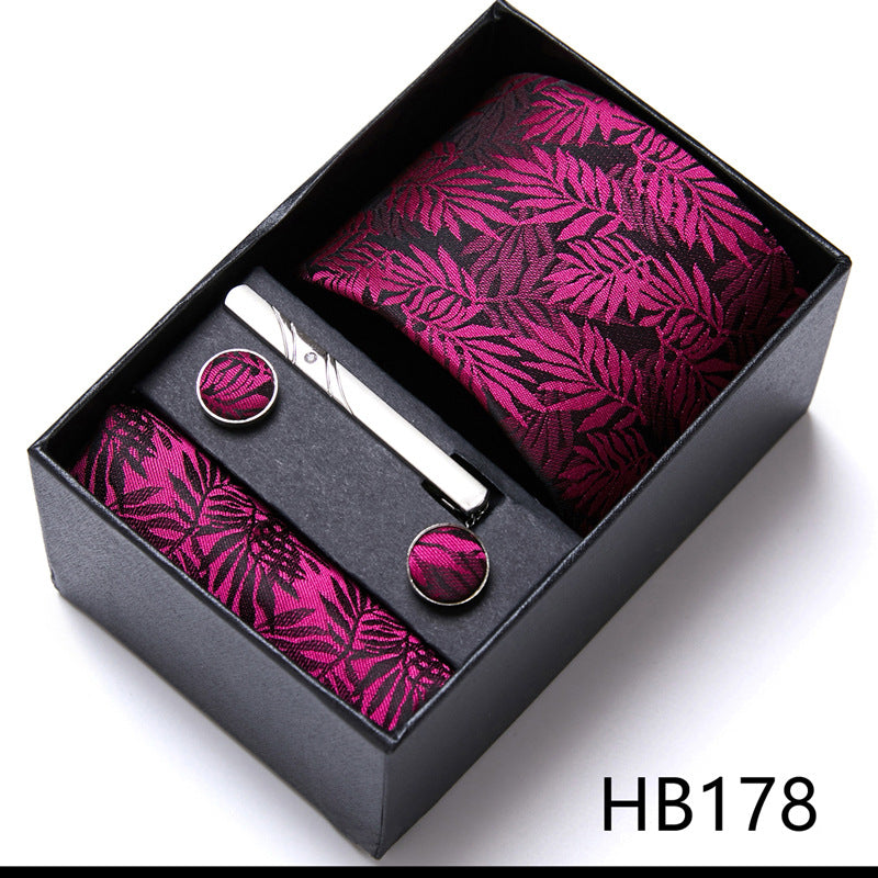 Men's Business Formal Tie Six-piece Set Gift Box