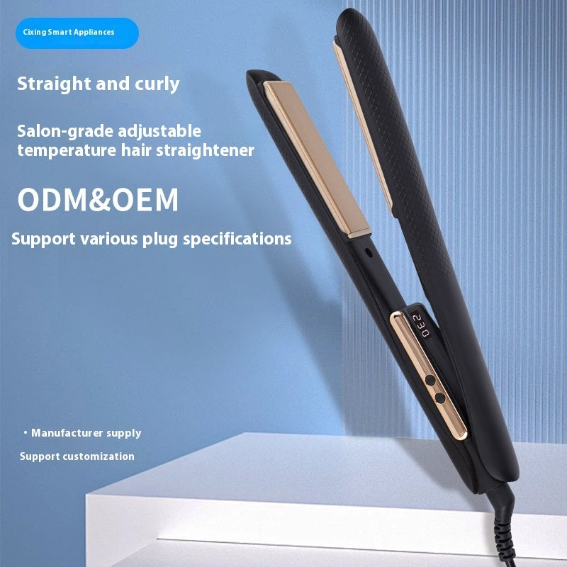 Digital Display 6-speed Temperature Control Hair Straightener Ceramic Coating 2-in-1