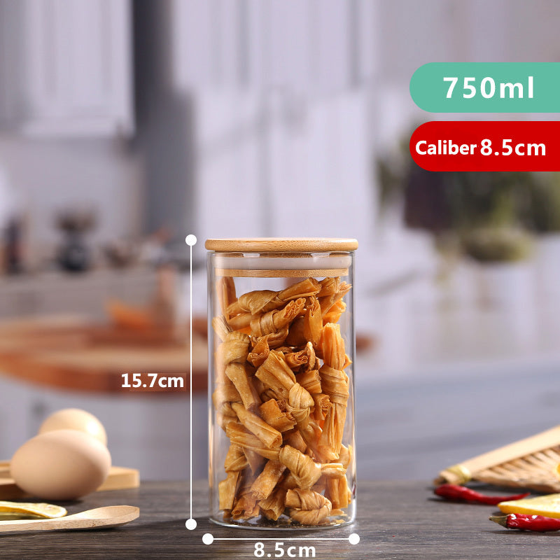 High Borosilicate Glass Sealed Jar Transparent Household