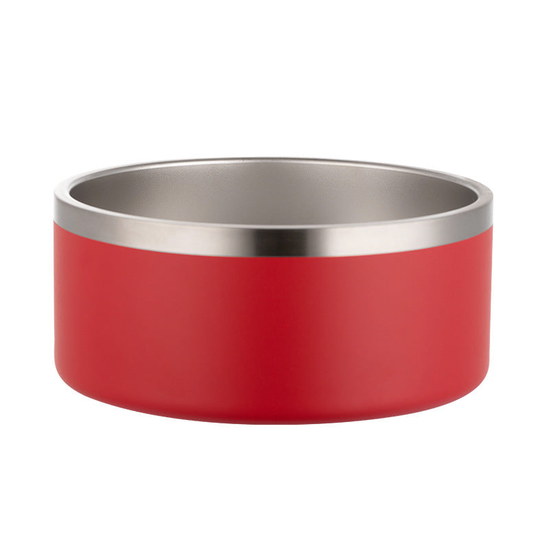 Gamelle pour Chien en Acier Inoxydable 304 Intérieur et Extérieur avec Coussinet en Gel de Silice