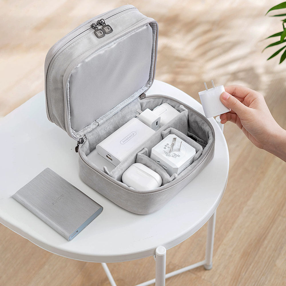 Double-layer Digital Bag, Portable Function, Multi-storage Bag