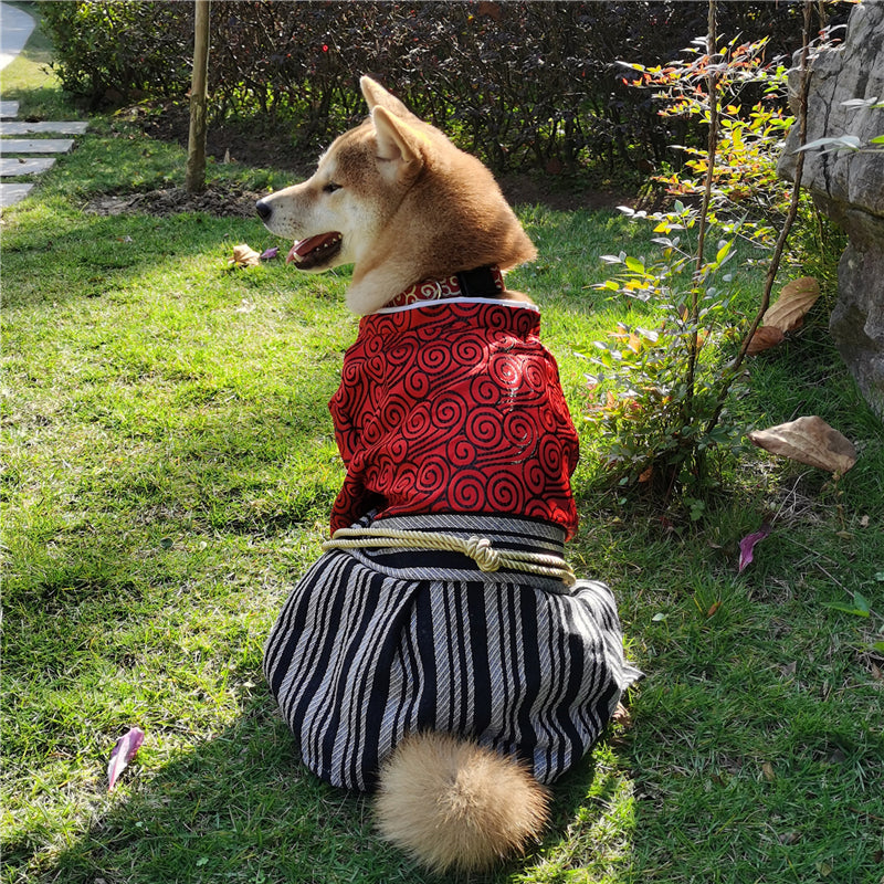 New Pet Dog Samurai Zephyr Clothes