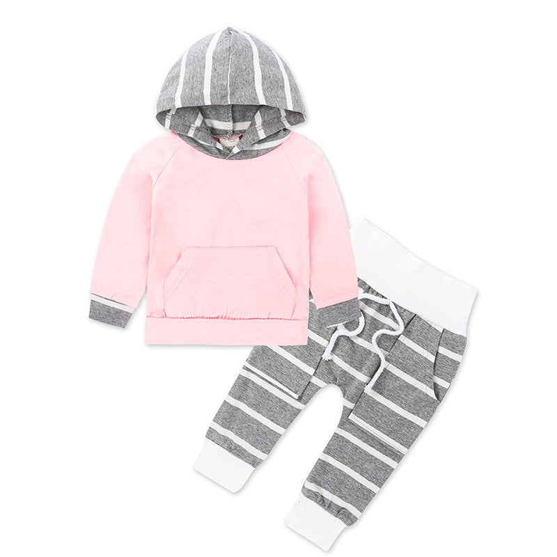 Spring And Autumn Infants Baby Two-piece Set