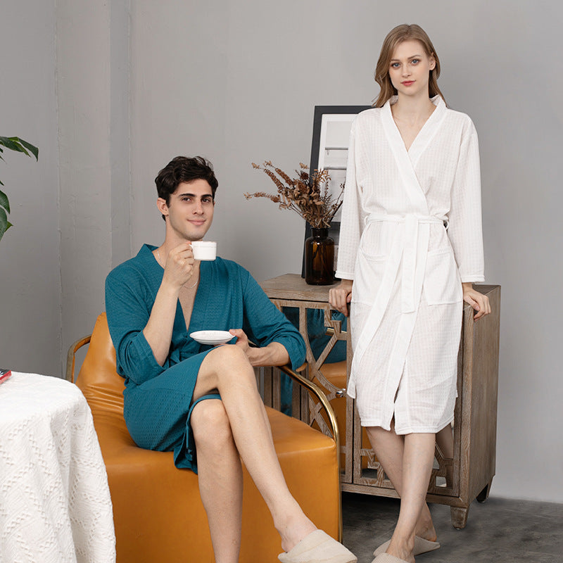 Peignoirs de Couple Nuisettes Robes de Chambre Homme Femme