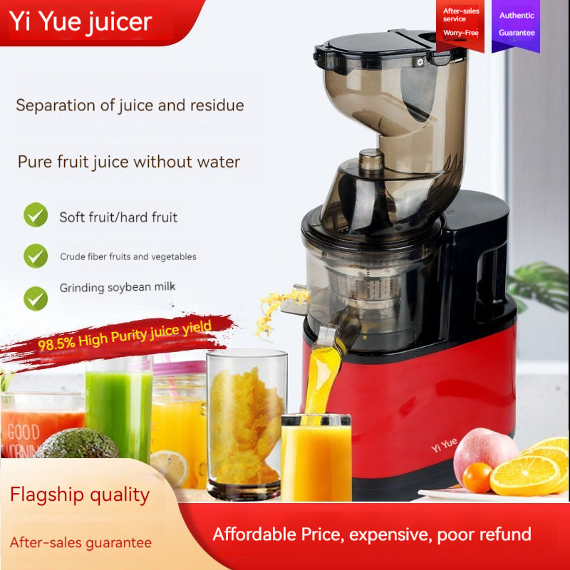 Extracteur de jus multifonction ménager à large goulot avec séparation du jus et de la pulpe