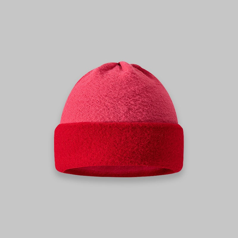 Color Blocking Knitting Fashion Retro Port Style Wool Hat Women