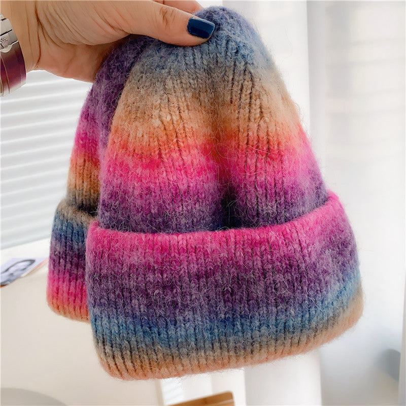 Women's  Knitted Hat With Good Hand Feel In Winter