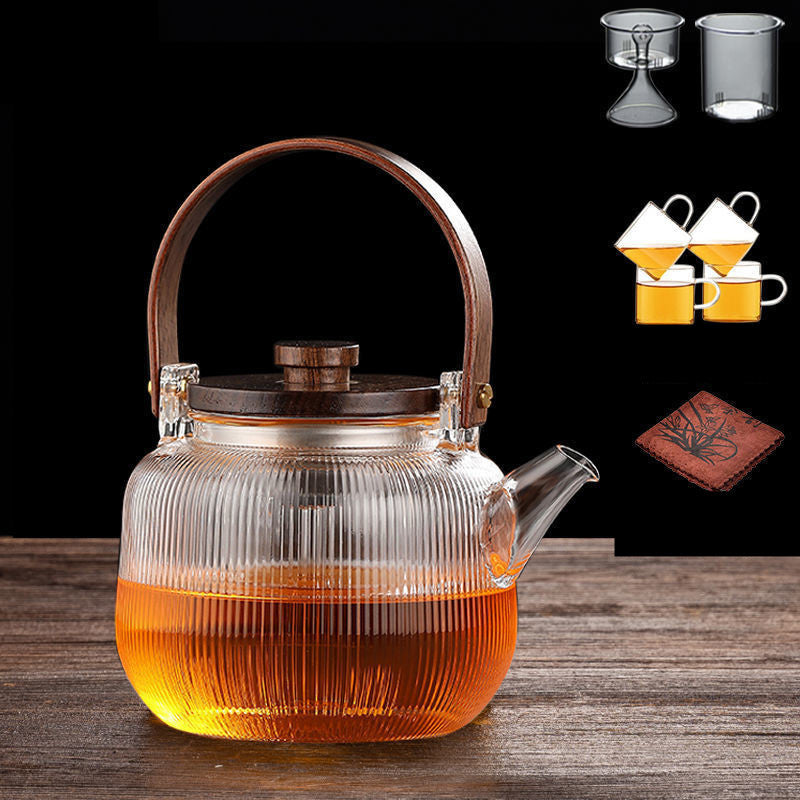 Electric Ceramic Stove Tea Maker Teapot Set Thickened Glass Household