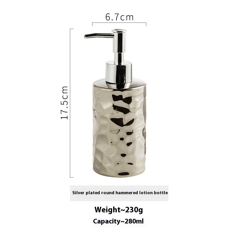 Press Light Luxury American Ceramic Storage Bottle