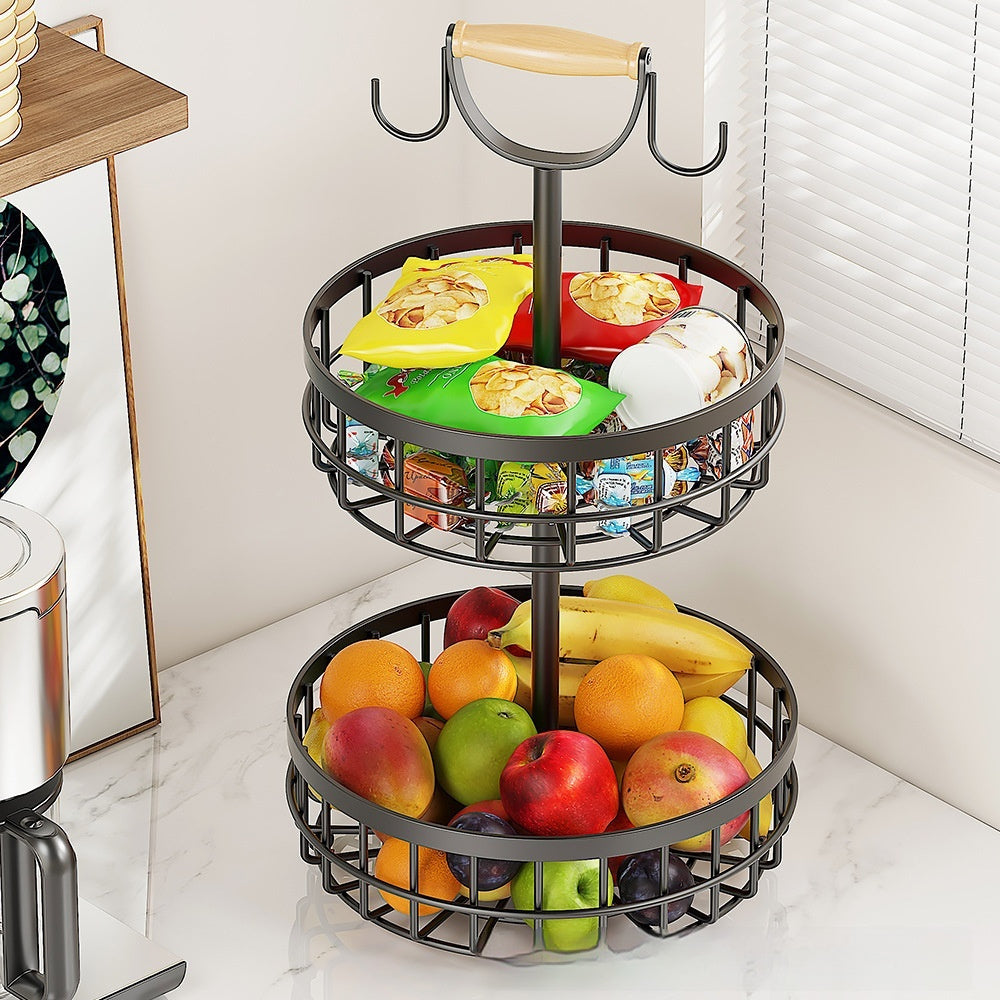 Étagère de rangement de cuisine à deux niveaux et détachable pour salle de bain