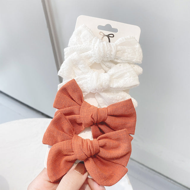 4 Pieces Set Of Fashionable And Sweet Hair Clips